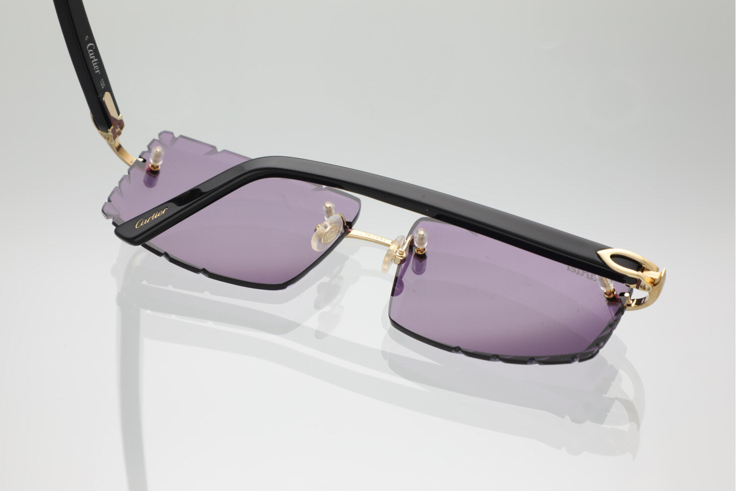 'LARISSA' GOLD BLACK ACETATE