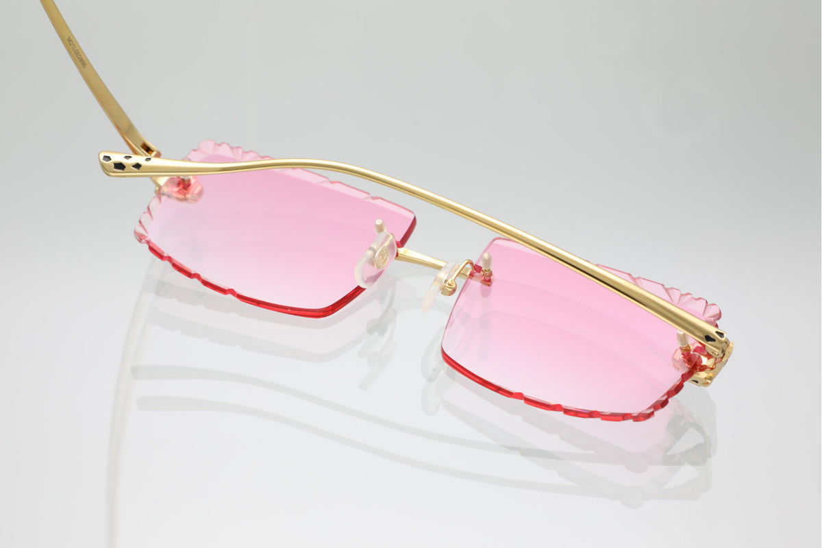 'LARISSA' GOLD 3D PANTHERE HEAD