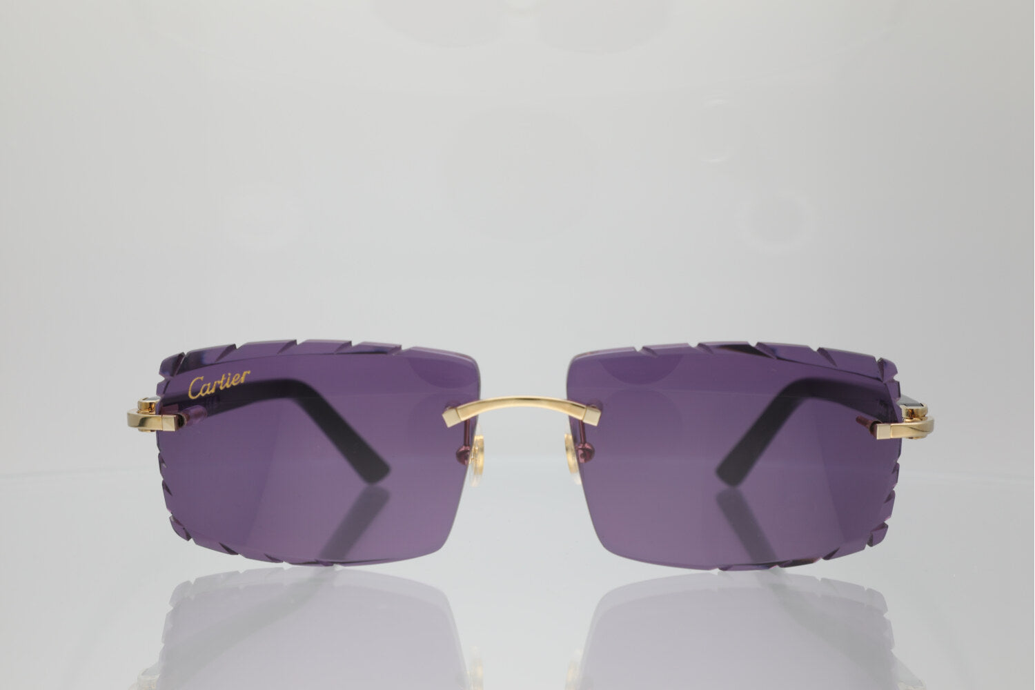 'LARISSA' GOLD BLACK ACETATE