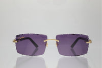 'LARISSA' GOLD BLACK ACETATE