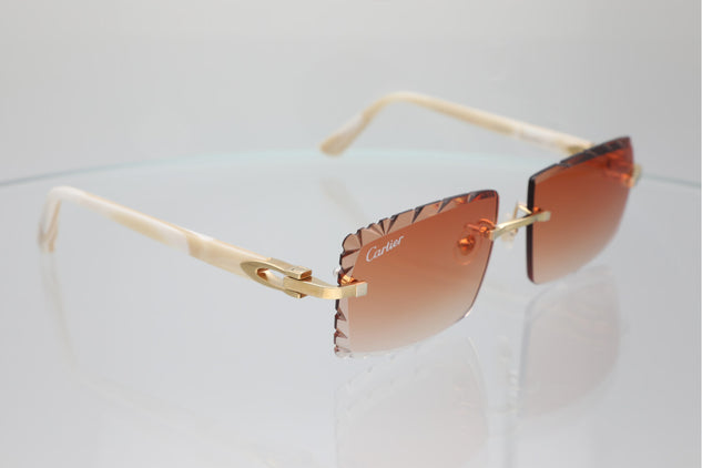 ‘LARISSA’ GOLD IVORY ACETATE