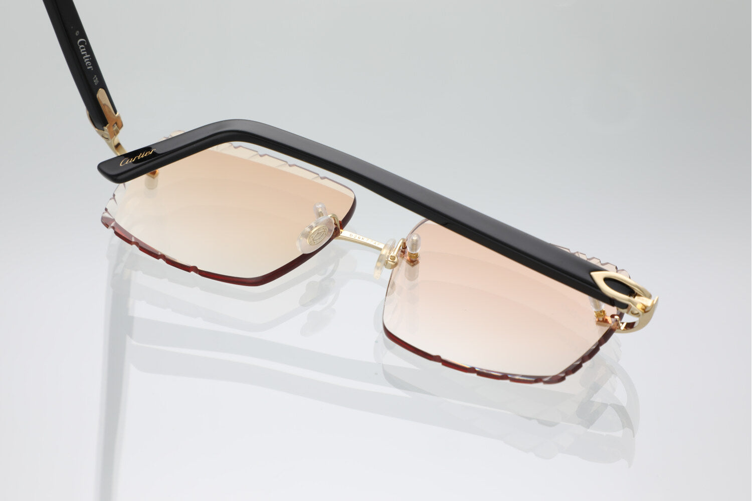 'MYKONOS' GOLD BLACK ACETATE