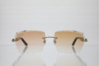 'MYKONOS' GOLD BLACK ACETATE