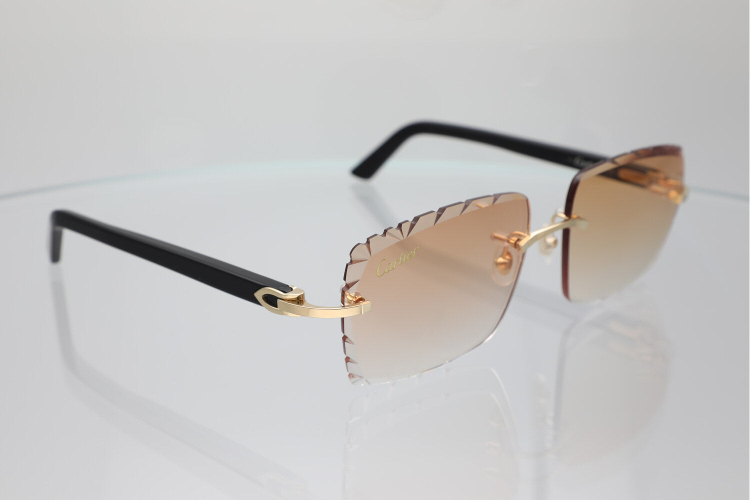 'MYKONOS' GOLD BLACK ACETATE