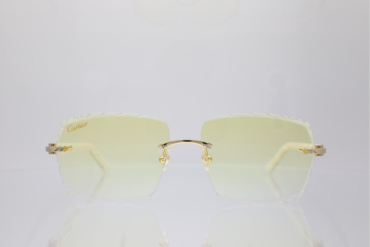 ‘MYKONOS’ GOLD WHITE ACETATE