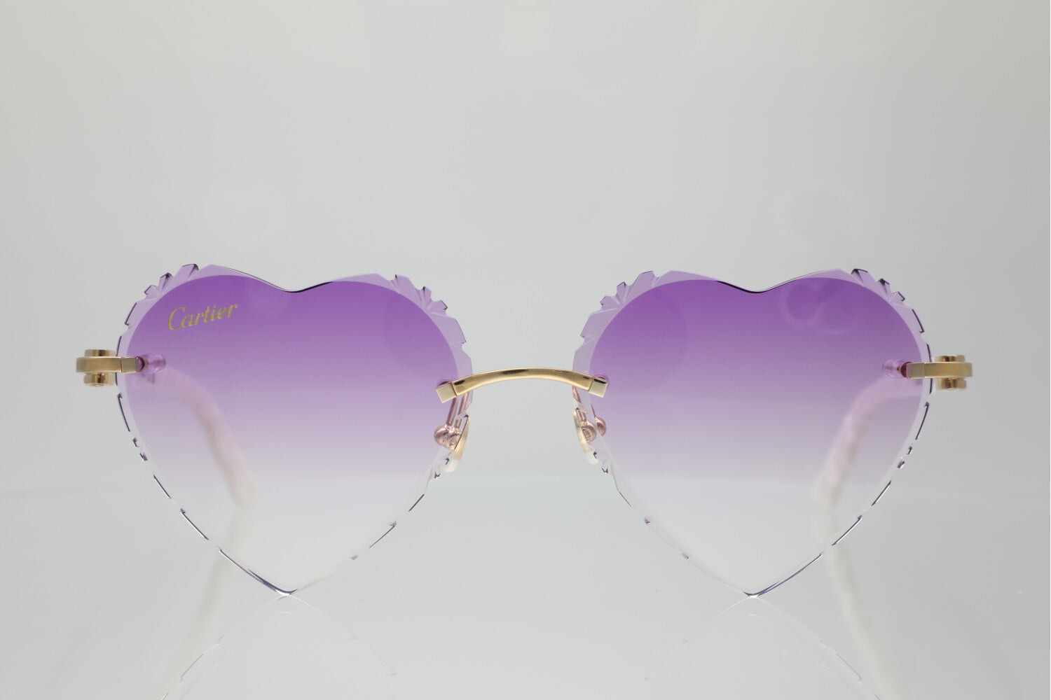 ‘HEART’ GOLD WHITE ACETATE