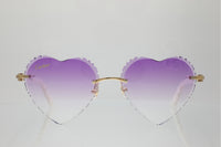 ‘HEART’ GOLD WHITE ACETATE