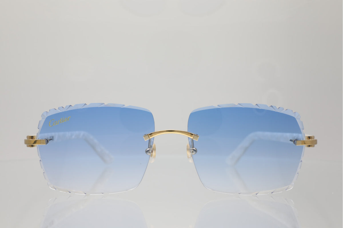 'MYKONOS' GOLD WHITE ACETATE