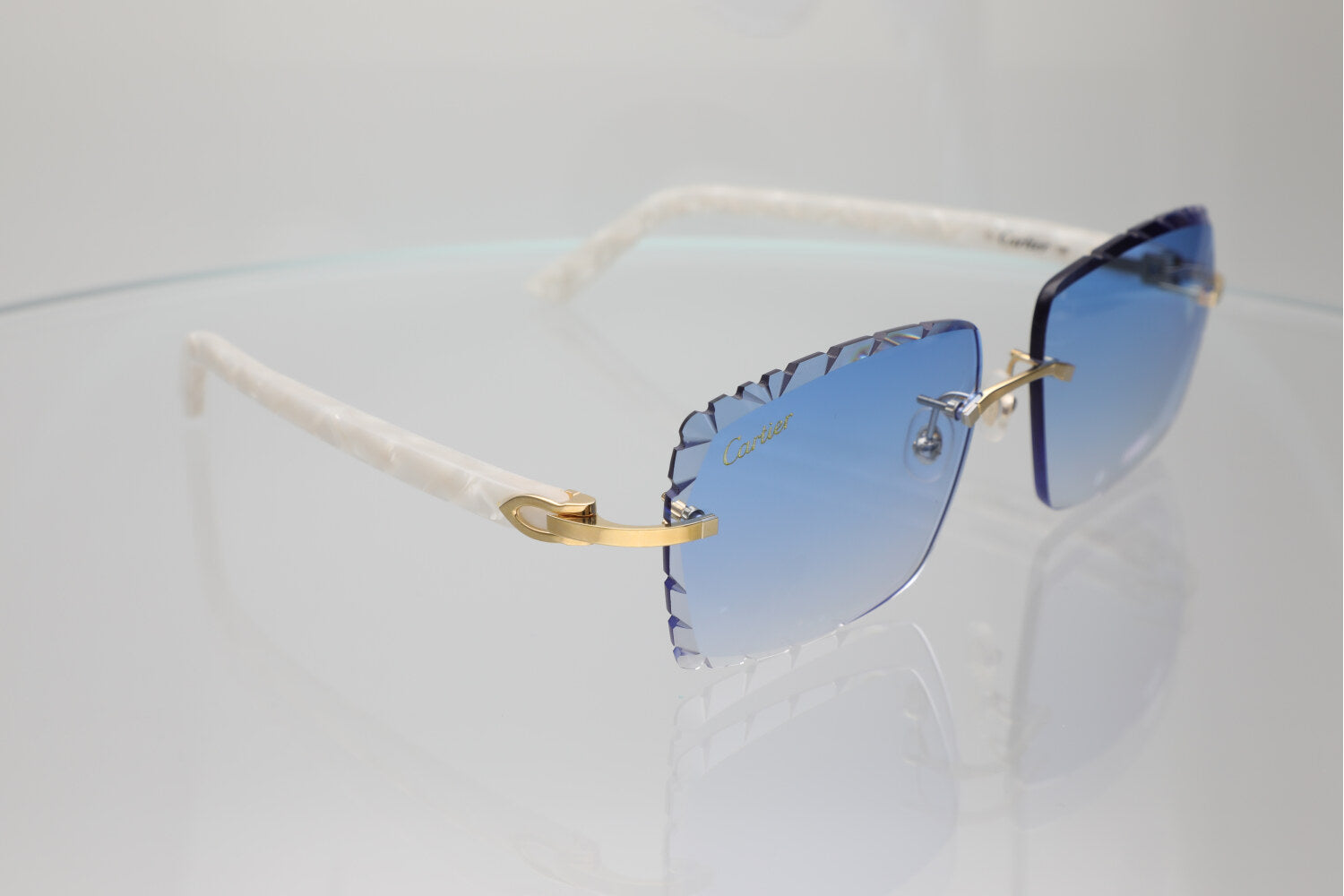 'MYKONOS' GOLD WHITE ACETATE