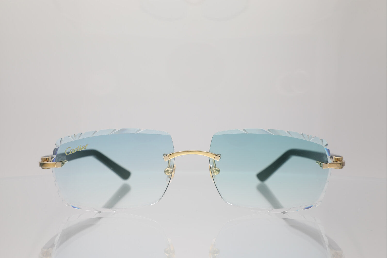 'LARISSA' GOLD BLACK ACETATE