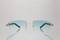 'LARISSA' GOLD BLACK ACETATE