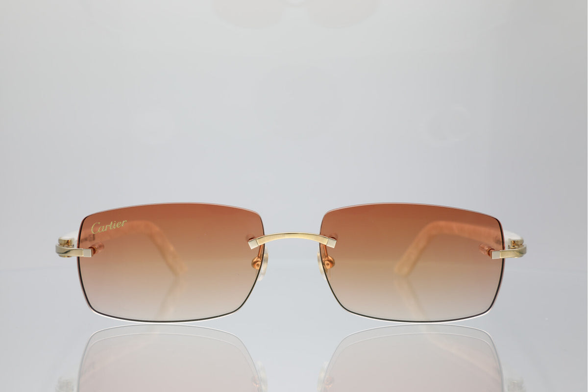 'ROME' GOLD WHITE ACETATE