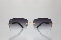 'IBIZA' GOLD BLACK ACETATE