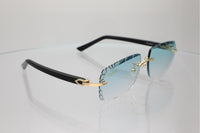 'LARISSA' GOLD BLACK ACETATE