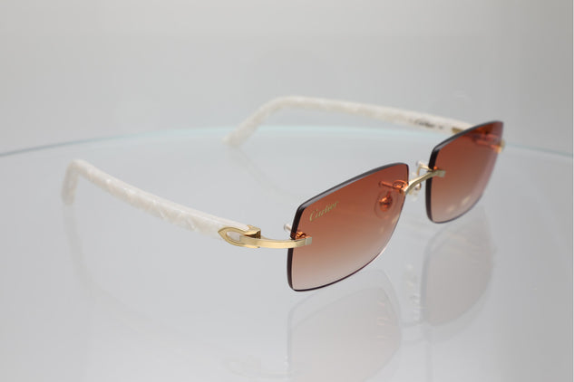'ROME' GOLD WHITE ACETATE