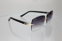 'IBIZA' GOLD BLACK ACETATE
