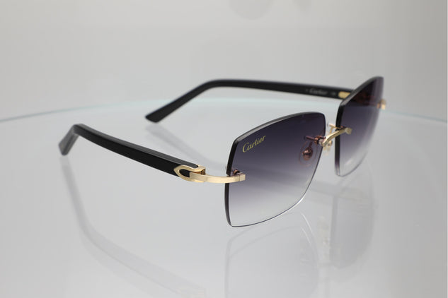 'IBIZA' GOLD BLACK ACETATE