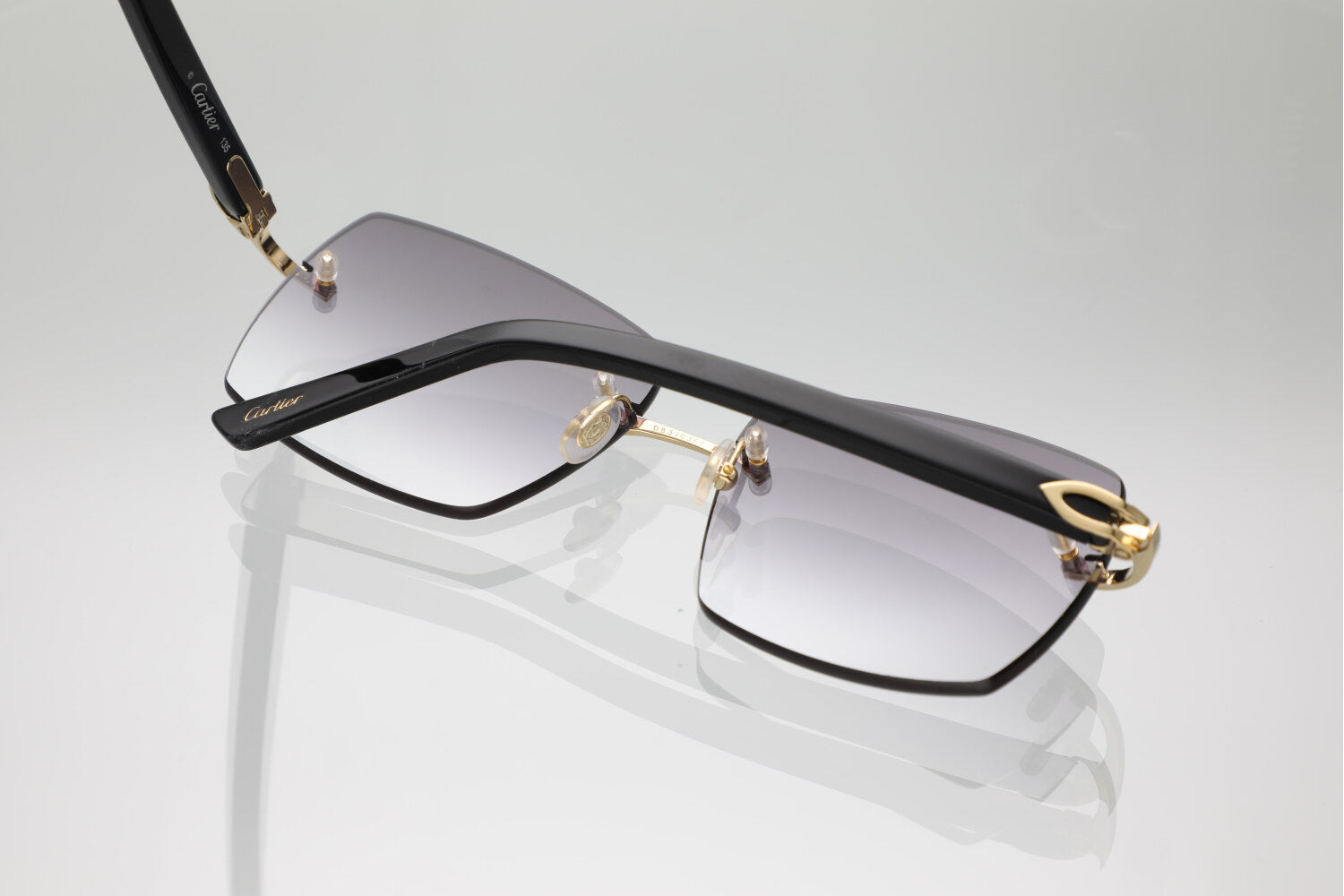 'IBIZA' GOLD BLACK ACETATE