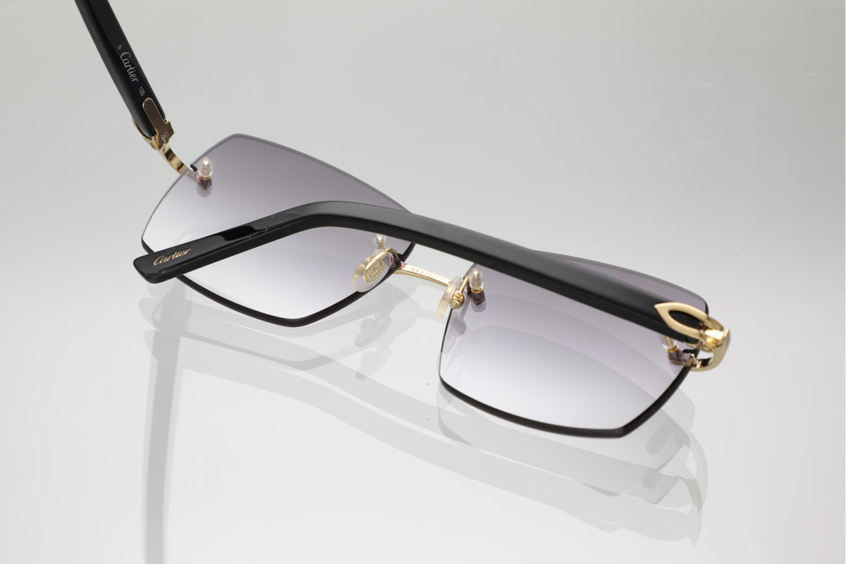 'IBIZA' GOLD BLACK ACETATE
