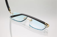 'LARISSA' GOLD BLACK ACETATE
